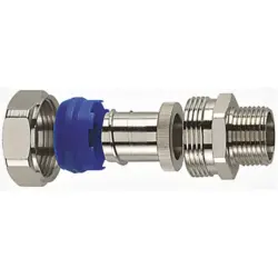 Straight compression fitting, M40, 47.5 mm, NPB/TPE, IP65, metal, (L) 47.5 mm, 166-31407