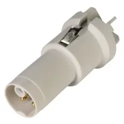 Panel plug, M12, 5 pole, solder connection, screw lock/push-pull, straight, 21033091505407