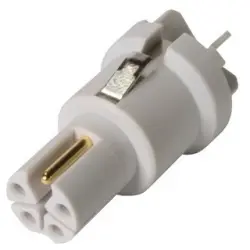 Panel socket, M12, 5 pole, solder connection, screw lock/push-pull, straight, 21033092505407