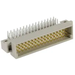 Male connector, type 2C, 16 pole, a, pitch 2.54 mm, solder pin, angled, 09231166931