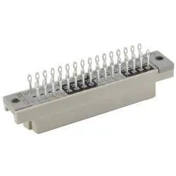 Female connector, type 2C, 48 pole, a-b-c, pitch 2.54 mm, solder lug, straight, 09232486823
