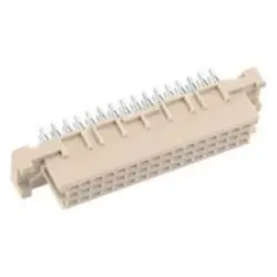 Female connector, type 2C, 48 pole, a-b-c, pitch 2.54 mm, press-in connection, straight, 09232486866