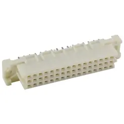 Female connector, type 2C, 48 pole, a-b-c, pitch 2.54 mm, solder pin, straight, 09234485841