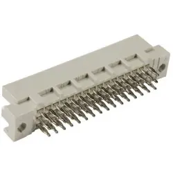 Male connector, type 2R, 48 pole, a-b-c, pitch 2.54 mm, press-in connection, straight, 09281482904