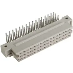 Female connector, type 2R, 32 pole, AC, pitch 2.54 mm, solder pin, angled, 09284326801