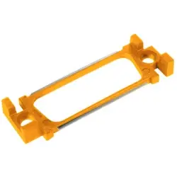 Coding element, yellow for D-Sub housing size 2 (DA), 15 pole, pin, coding combination 3, 09670152103102