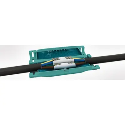 Gel cable fitting, straight, 6.0-16 mm², cable Ø 9 to 22 mm, IPX8, 435-00655 - 1