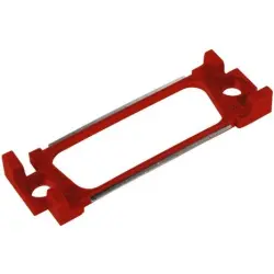 Coding element, red for D-Sub housing size 2 (DA), 15 pole, socket, coding combination 3, 09670152203103