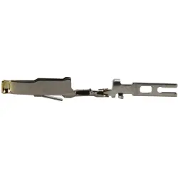 Receptacle, solder connection, gold-plated, 09060006420