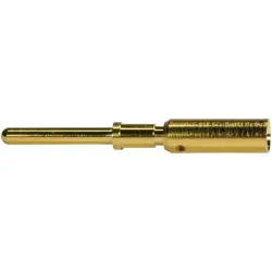 Pin contact, 2.5 mm², AWG 14, crimp connection, gold-plated, 21011009930