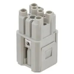 Socket contact insert, 3A, 8 pole, unequipped, crimp connection, with PE contact, 09120123106