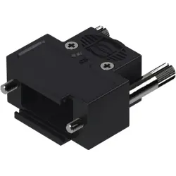 D-Sub connector housing, size: 1 (DE), straight 180°, cable Ø 1.5 to 7.5 mm, thermoplastic, black, 09670090492