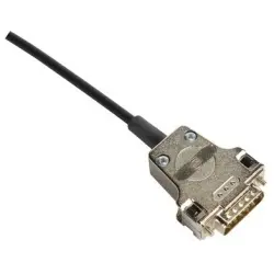 D-Sub connector housing, size: 2 (DA), straight 180°, cable Ø 3 to 12.5 mm, metal, silver, 09670150320