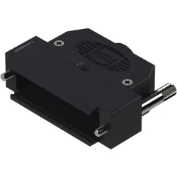 D-Sub connector housing, size: 3 (DB), straight 180°, cable Ø 3.5 to 11 mm, thermoplastic, black, 09670250433