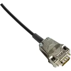 D-Sub connector housing, size: 1 (DE), angled 45°, cable Ø 3 to 9.5 mm, metal, silver, 09670090320280