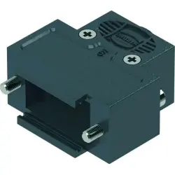 D-Sub connector housing, size: 1 (DE), straight 180°, cable Ø 1.5 to 7.5 mm, thermoplastic, black, 09670090482160