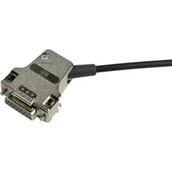 D-Sub connector housing, size: 2 (DA), angled 45°, cable Ø 3 to 12.5 mm, metal, gray, 09670150334280