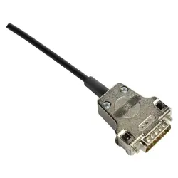 D-Sub connector housing, size: 2 (DA), straight 180°, cable Ø 3 to 12.5 mm, metal, gray, 09670150344280