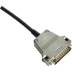 D-Sub connector housing, size: 3 (DB), straight 180°, cable Ø 3 to 12.5 mm, metal, silver, 09670250344280