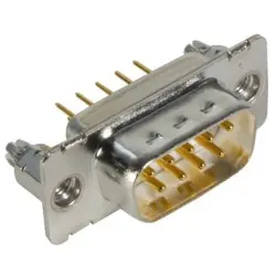 D-Sub plug, 9 pole, standard, straight, solder pin, 09671616701
