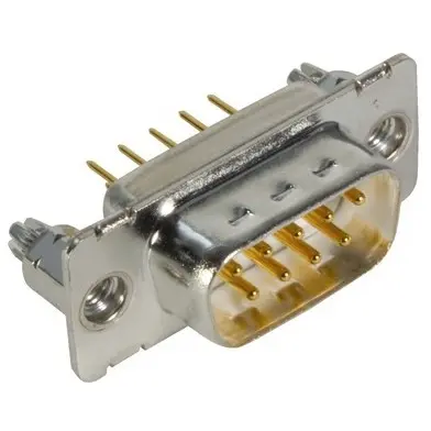 D-Sub plug, 9 pole, standard, straight, solder pin, 09671616701 - 1