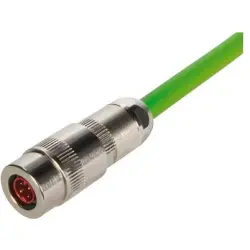 Plug, M8, 4 pole, push pull, straight, 21021451430