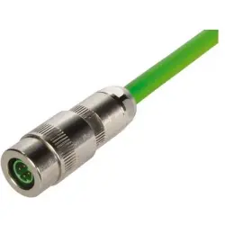 Plug, M8, 4 pole, push pull, straight, 21021851430