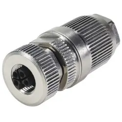 Jack, M12, 4 pole, screw locking, straight, 21032962506