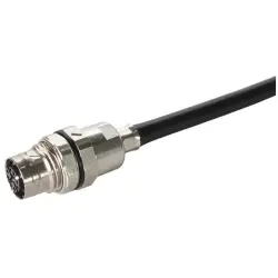 Jack, M12, 8 pole, crimp connection, screw lock/push-pull, straight, 21038212827