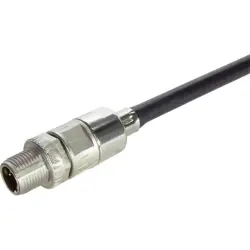 Plug, M12, 4 pole, crimp connection, screw locking, straight, 21038811414