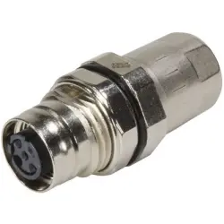 Jack, M12, 4 pole, crimp connection, screw lock/push-pull, straight, 21038812425