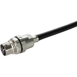 Jack, M12, 4 pole, crimp connection, screw lock/push-pull, straight, 21038812443