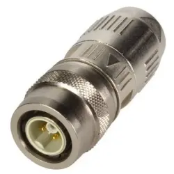 Plug, M12, 5 pole, crimp connection, Outer Push-Pull, straight, 21038961525