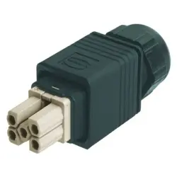 Connector kit, 5 pole + PE , IP65/IP67, 09352310421