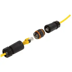 Modular adapter, RJ45 socket to RJ45 socket, straight, Cat 6A, 09458051560