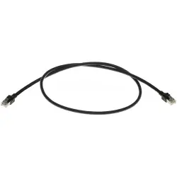 Patch cable, RJ45 plug, straight to RJ45 plug, straight, Cat 5e, PUR, 10 m, black, 09459711132