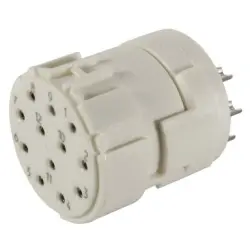 Socket insert, 12 pole for M23 round connector, 09151122712