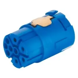 Socket insert, socket, 8 pole (5+3) + PE for M23 round connector, 09156093111