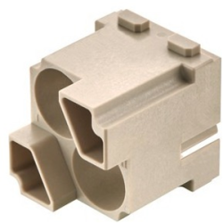 Pin contact insert, 2 pole, unequipped, crimp connection, 09140023004