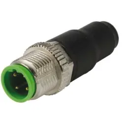 Terminating resistor, M12, 5 pole, screw locking, straight, 21030301400