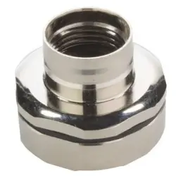Flange socket, M12, front mounting for socket inserts, 21033012006