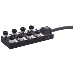 Sensor-actuator distributor, 8 x M12, 09070012225300