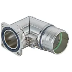Panel feed through, angled for M23 round connector, 09151000902