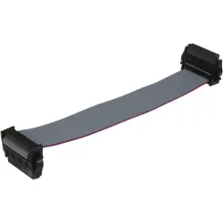 Connection cable, 0.5 m, female connector, 26 pole angled to female connector, 26 pole angled, AWG 30, 33152430500375