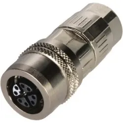 Jack, M12, 8 pole, IDC connection, push pull, straight, 21038812830