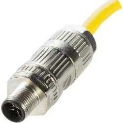 Plug, M12, 8 pole, IDC connection, screw locking, straight, 21122831801