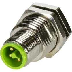 Panel feed through, M12 (4 pole, socket/plug), straight, 21433001401