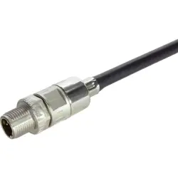 Plug, M12, 5 pole, crimp connection, screw locking, straight, 21038211517