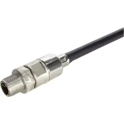 Plug, M12, 8 pole, crimp connection, screw locking, straight, 21038811815