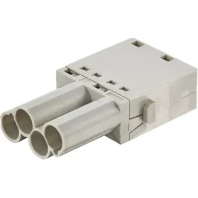 Pin contact insert, CC, 4 pole, push-in, 09140045001 - 1